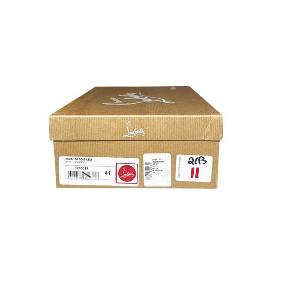 Christian Louboutin Iriza 100 Leopard Silk D'Orsay Heels Pumps Size 41 - Picture 8 of 8